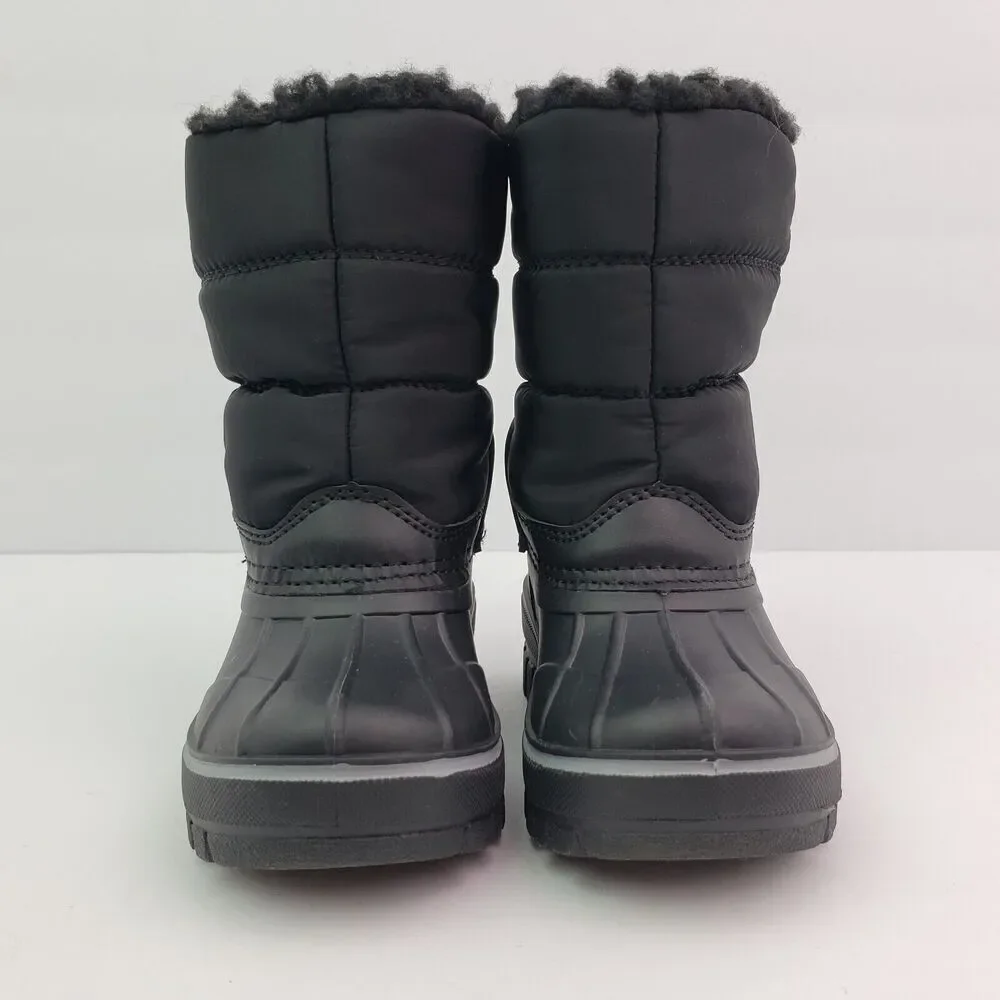 London Fog Collection Baby Toddler Size 5 Black Pull On Warm Winter Snow Boots